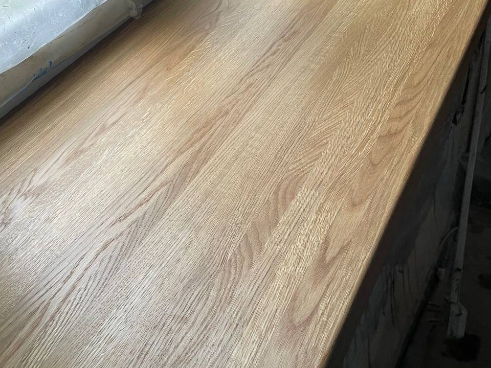 Подоконник из дуба под прозрачным маслом (7)