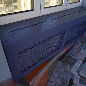 Подоконники из шпонированного дубом МДФ и экраны из шлифованного МДФ (3)