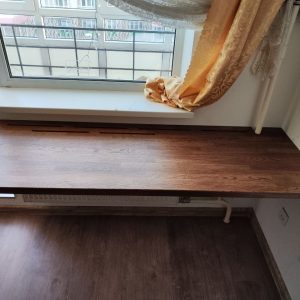 Столешница из сращено ламельного бурого дуба (2)